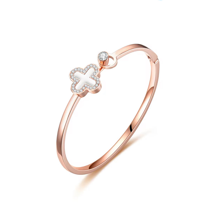 Lusivore Flora Luxe Bracelet – Rose Gold White
