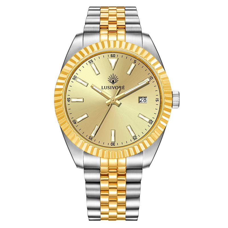 Lusivore DateClassic Gold silver (gold dial)