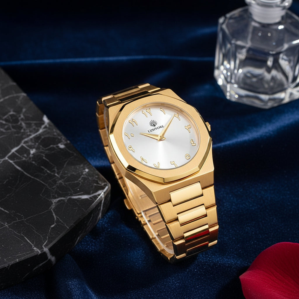 Lusivore Al-Abad Gold (white dial)