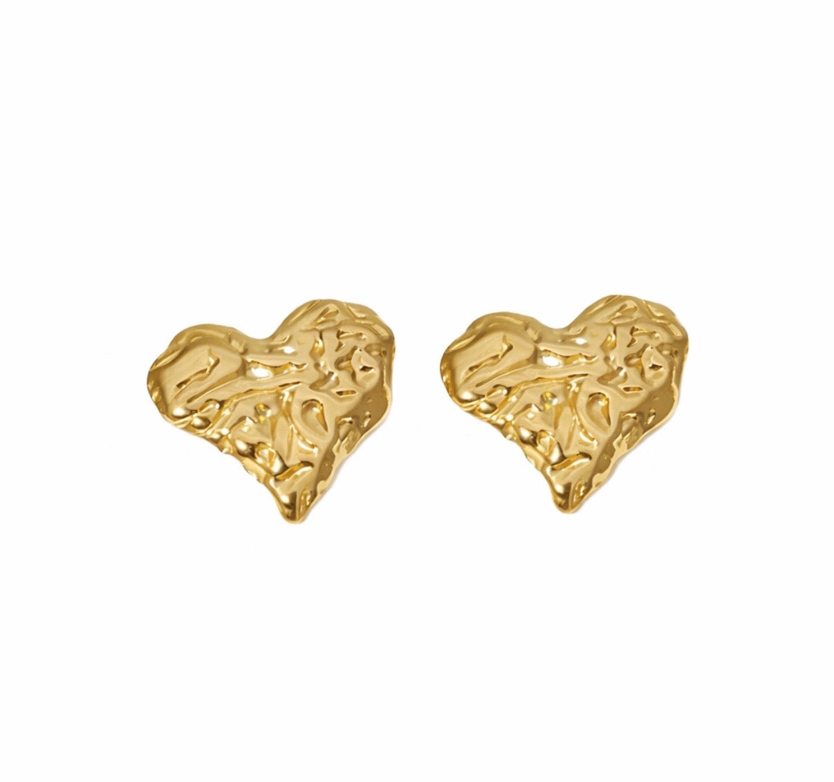 Lusivore Nova Heart Earrings – Gold