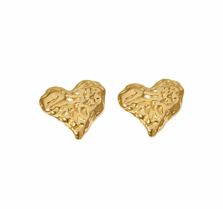 Lusivore Nova Heart Earrings – Gold