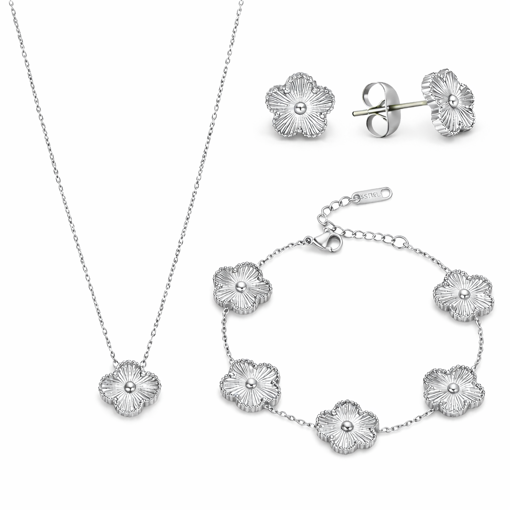 Lusivore Flora Jewelry Set – Silver