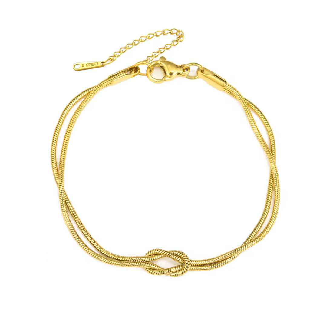 Lusivore Elara Knot Bracelet – Gold