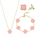 Lusivore Flora Jewelry Set – Gold Pink