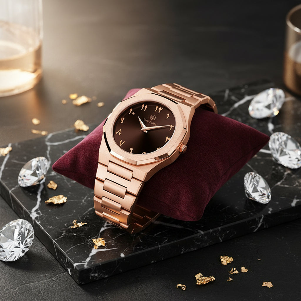 Lusivore Al-Abad Rose Gold (Chocolate dial)