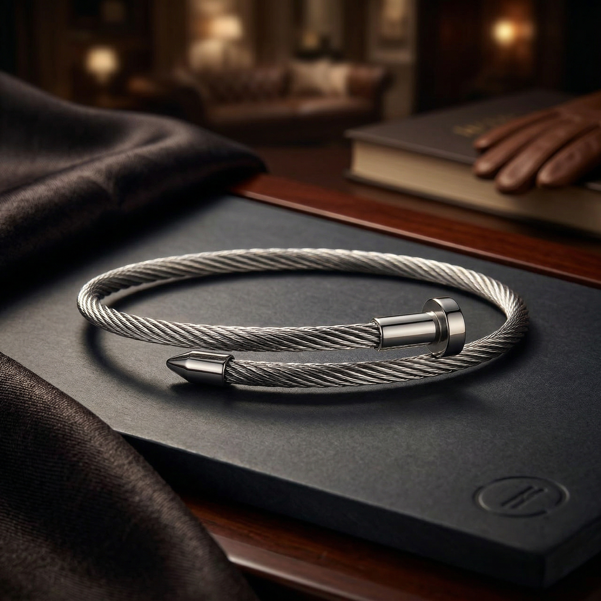 Lusivore Titan Cable Bracelet – Silver