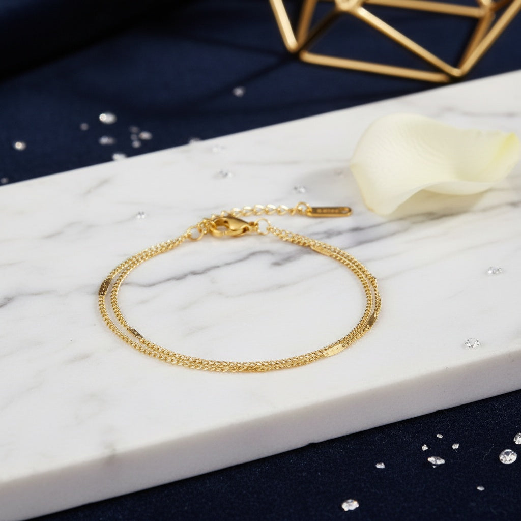 Lusivore Luna Chain Bracelet – Gold