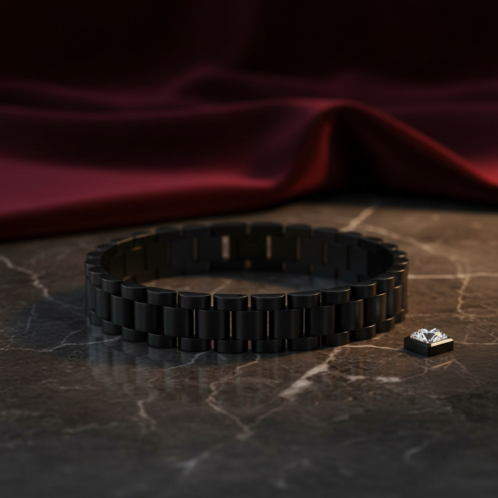 Lusivore Atlas Link Bracelet – Black