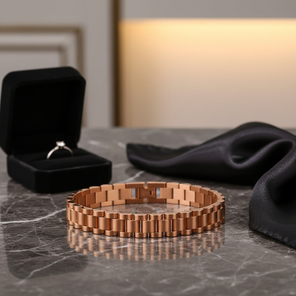 Lusivore Atlas Link Bracelet – Rose Gold