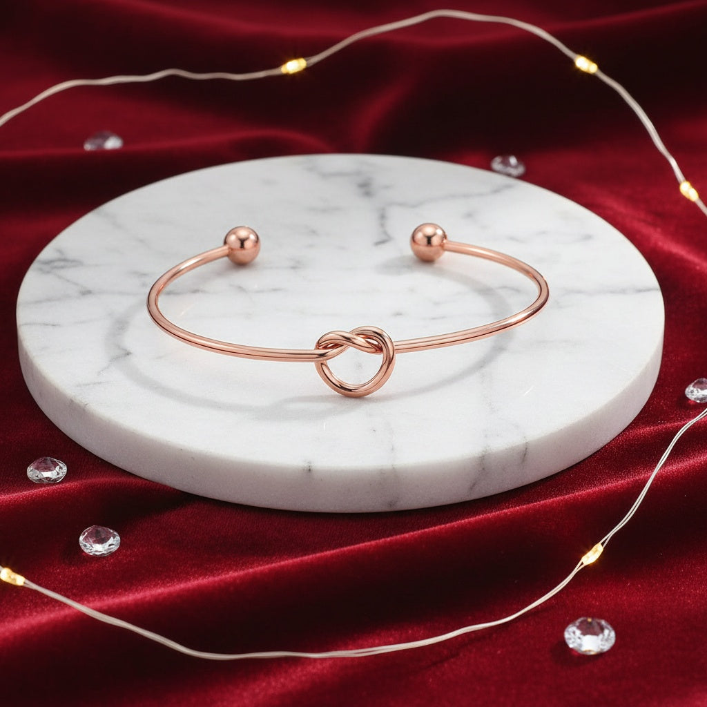 Lusivore Aurelia Knot Bracelet – Rose Gold